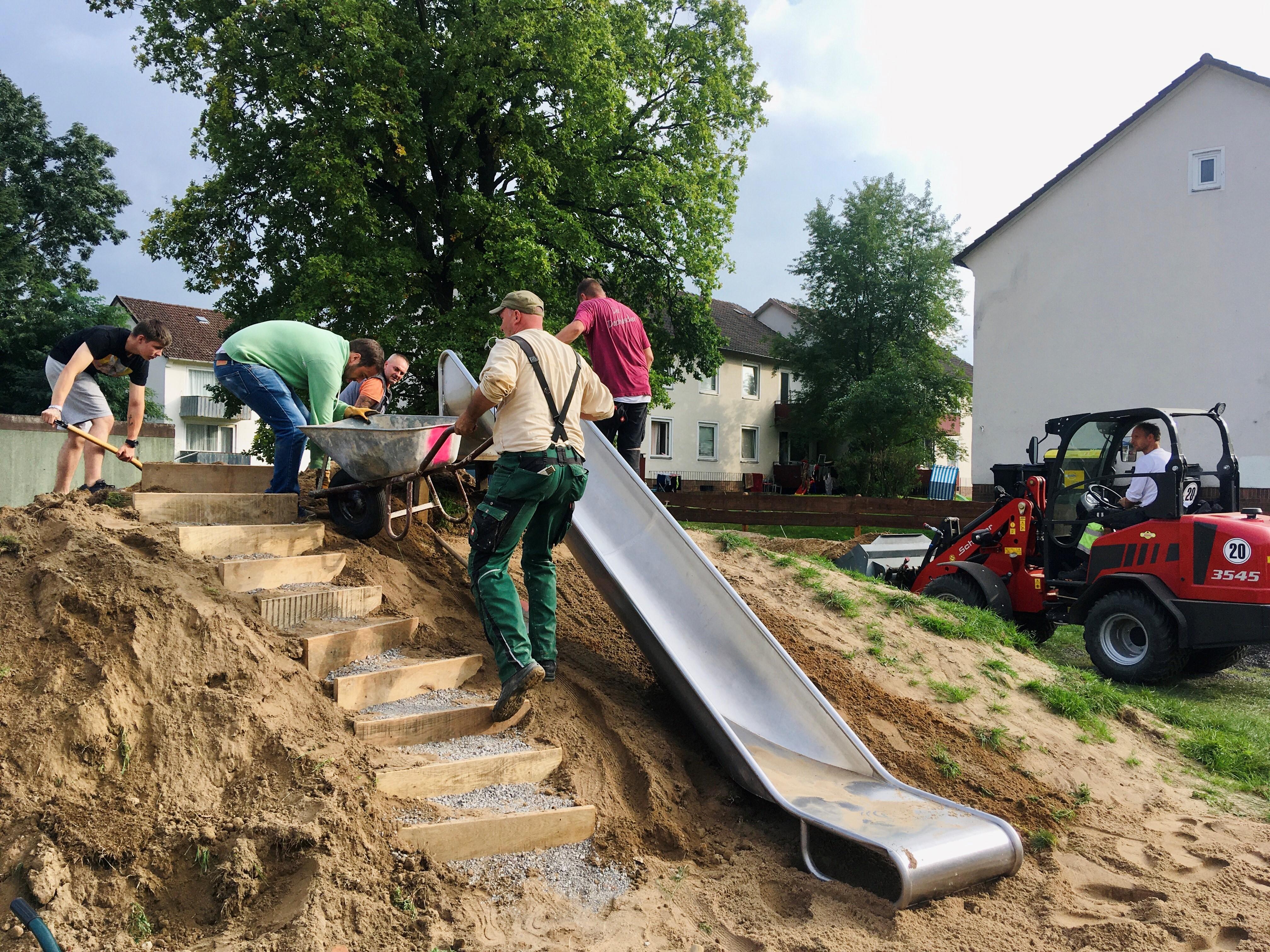 arbeiten am rutschhuegel