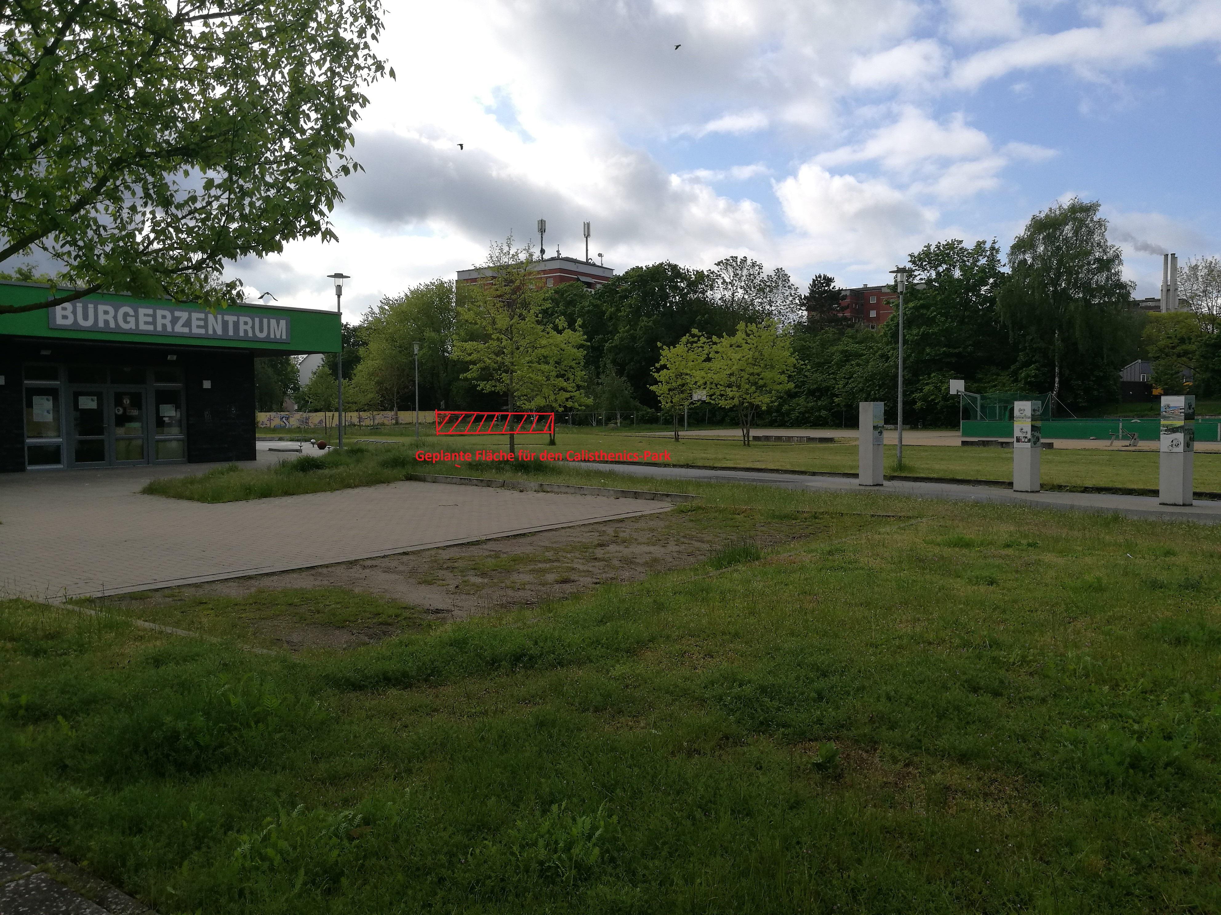 buergerzentrum geplante flaeche