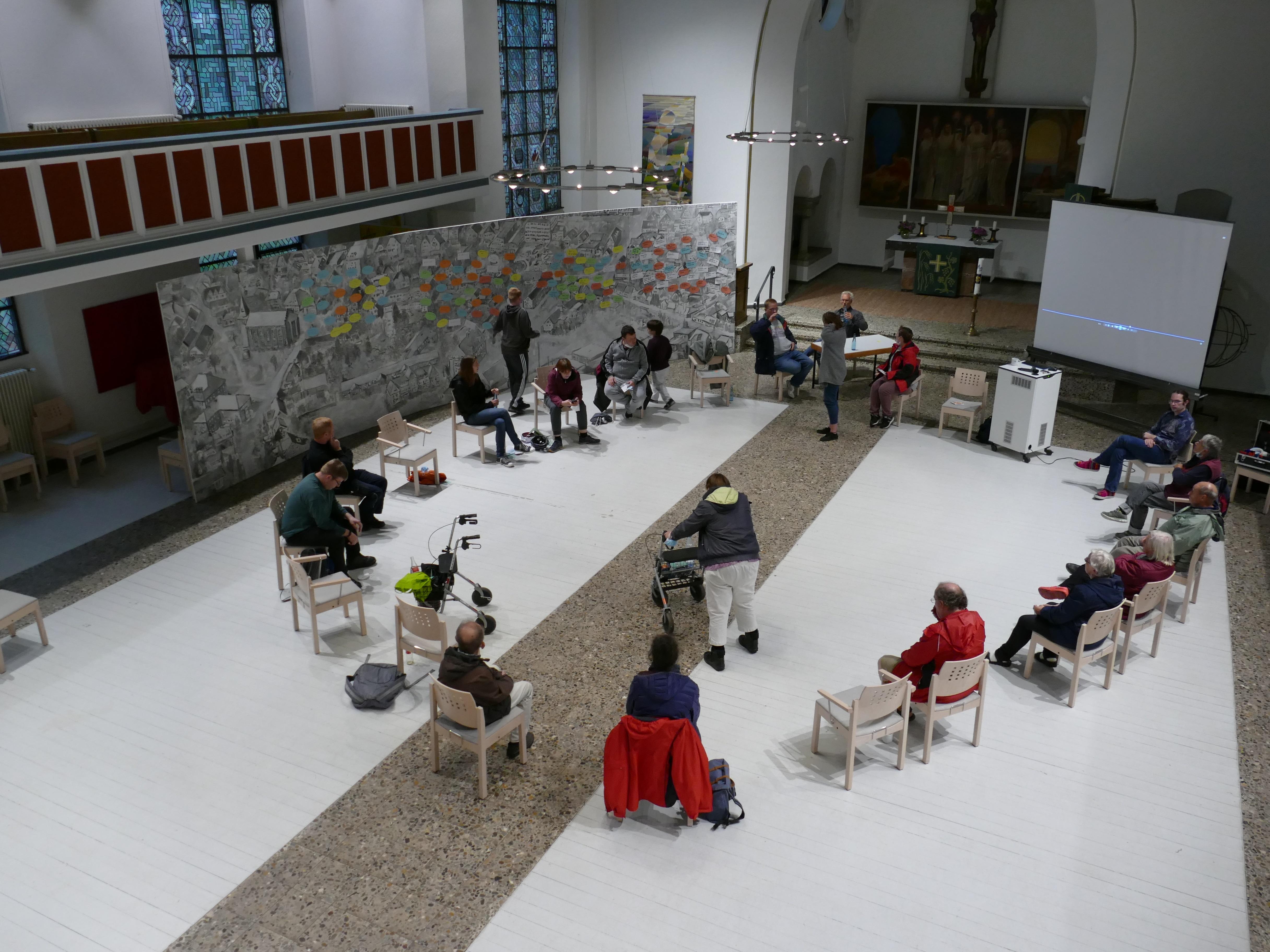 erste workshops m. bewohner innen und mitarbeiter innen 2021
