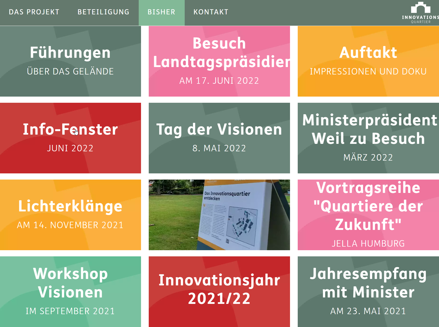 innovationsquartier homepage bisher ii