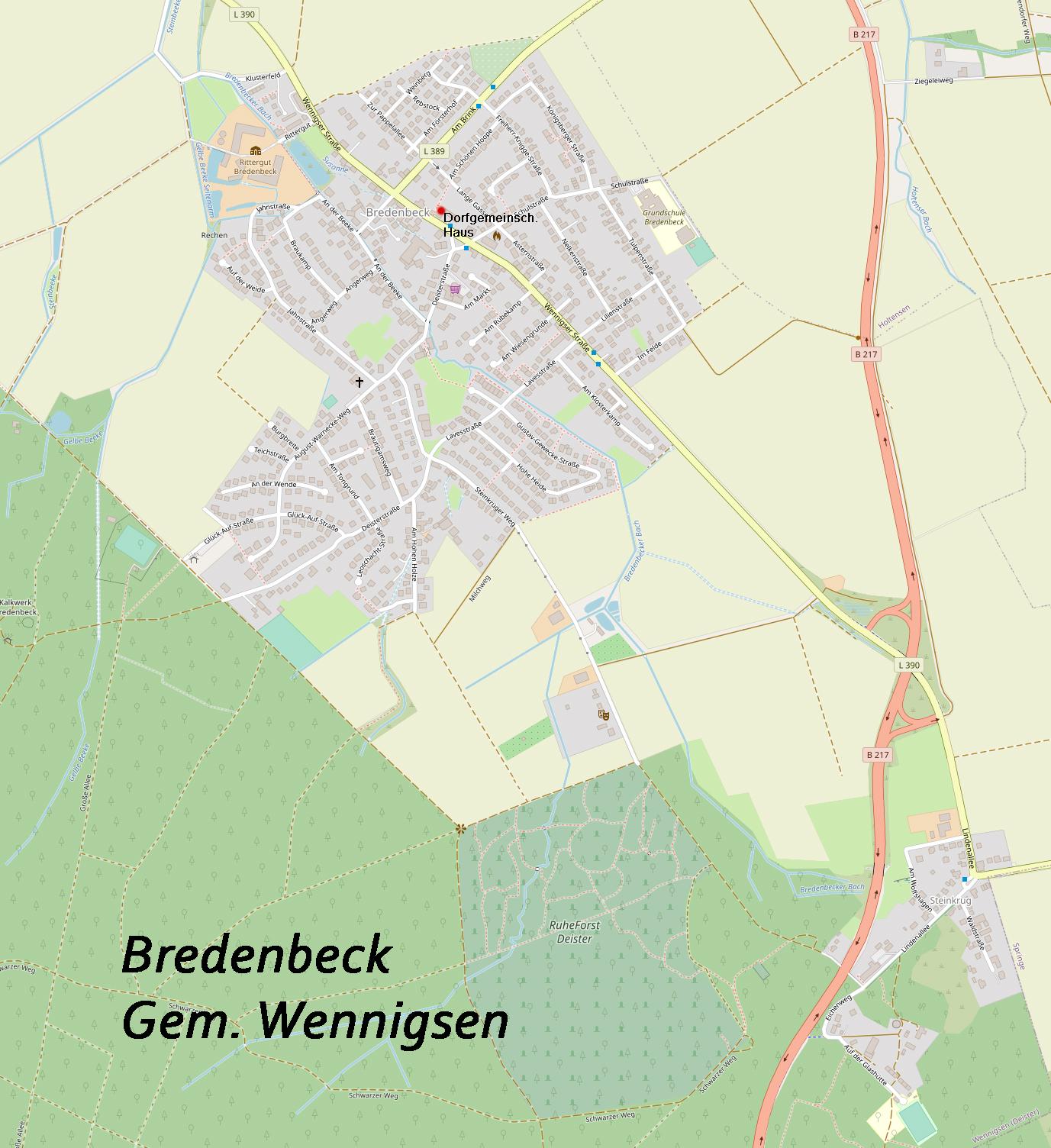 map openstreet bredenbeck