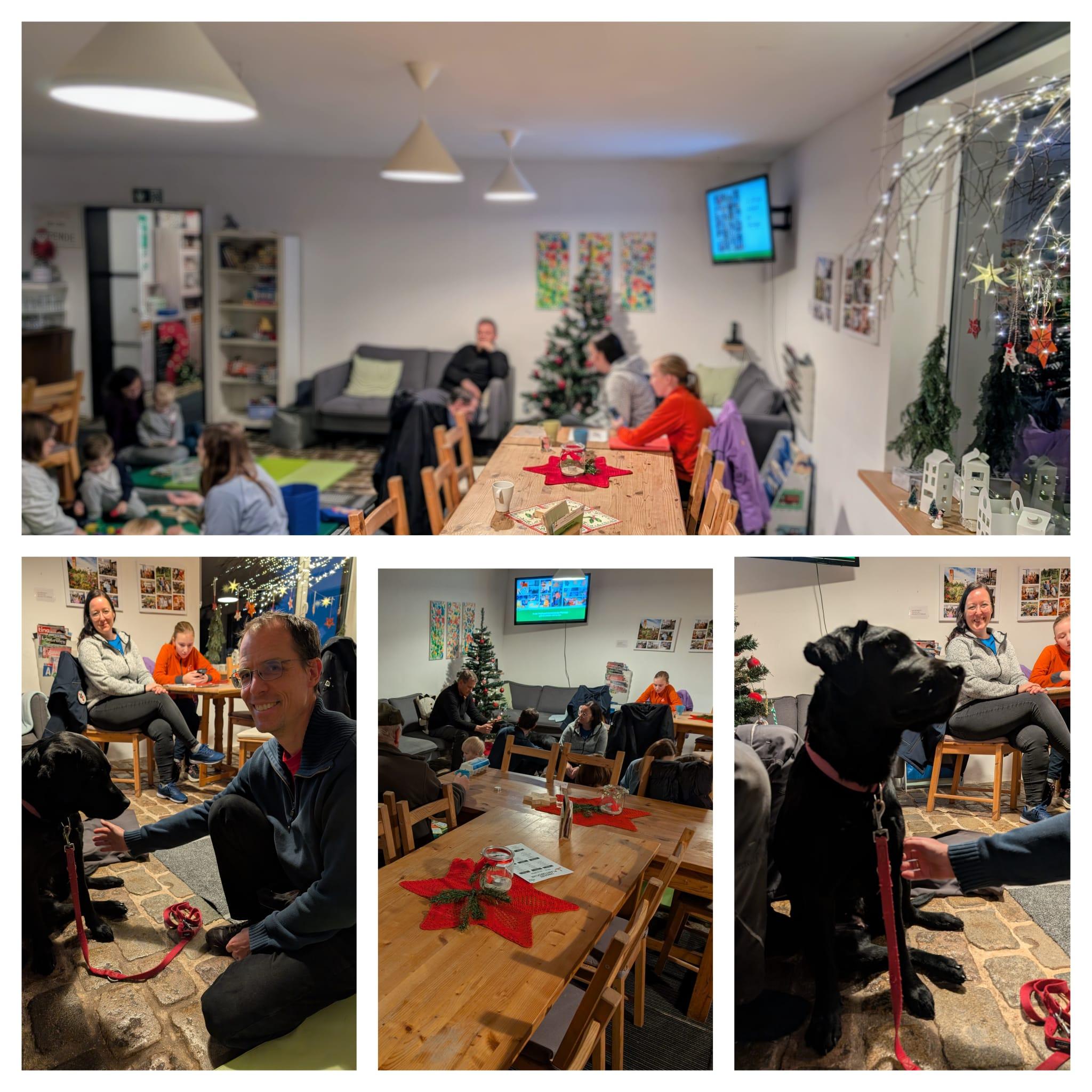 offenes wohnzimmer   weihnachten