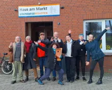 gruppe kommunaler garten