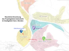 raeumliche einordnung des projektgebiets kattenbuehl im stadtgebiet hann. muenden