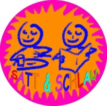 satt und schlau logo mit titel in versalien neu